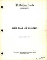 Overhaul Manual for DHC-6 Twin Otter Nose Gear Leg Assembly - Part 71-100