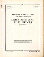 Handbook of Instructions with Parts Catalog for Thompson Electric Motor-Driven Fuel Pumps