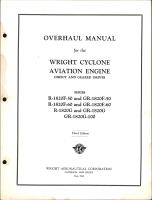 Overhaul Manual for Wright Cyclone Engines - Direct and Geared Drives