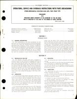 Operation, Service, and Overhaul Instructions with Parts Breakdown for Hydro Mechanical Aviation Axle Jack, Two Stage Type 225