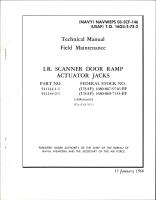 Field Maintenance for I.R. Scanner Door Ramp Actuator Jacks - Parts 541144-1-1 and 541144-2-1