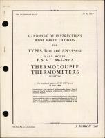 Handbook of Instructions with Parts Catalog for Thermocouple Thermometers