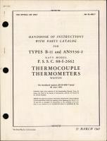 Handbook of Instructions with Parts Catalog for Thermocouple Thermometers