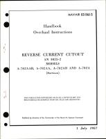 Overhaul Instructions for Reverse Current Cutout AN 3025-2 Models A-702AAB, A-702AA, A-702AB, & A-702A (Hartman), 