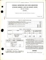 Overhaul Instructions with Parts Breakdown for Actuator Assembly, Gun Gas Exhaust Louver - Part 25-72062-1 