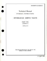 Overhaul Instructions for Hydraulic Servo Valve - Part 124648-1-1