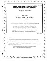 Operational Supplement to Flight Manual for USAF Series T-28B, T-28C, T-28D