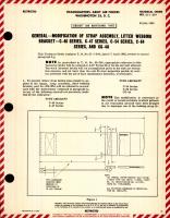 Aircraft and Maintenance Parts; Modification of Strap Assembly, Litter Webbing Bracket