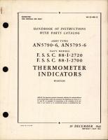 Handbook of Instructions with Parts Catalog for Thermometer Indicators