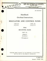 Overhaul Instructions for Regulator and Control Panel with Mounting Bases - Type AVP-109-C