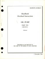 Overhaul Instructions for Oil Pump - Part GD-225-3