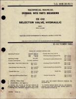 Overhaul with Parts Breakdown for Hydraulic Selector Valve - CSK 4743