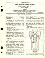 Overhaul Instructions with Parts Breakdown for Filter, Hydraulic Line Type Part No 28090-BH 