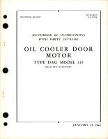 Instructions with Parts Catalog for Oil Cooler Door Motor - Type DAG Model 115