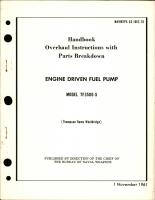 Overhaul Instructions with Parts Breakdown for Engine Driven Fuel Pump - Model TF3500-5