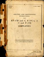 Erection and Maintenance Instructions for RP-47b and C, P-47C-1, -2, -5 and P-47D Airplanes