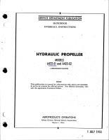 Overhaul Instructions for Hydraulic Propeller Models A422-E1 and A422-E2