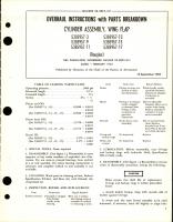 Overhaul Instructions with Parts for Wing Flap Cylinder Assembly