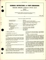 Overhaul Instructions with Parts Breakdown for Pressure Operated Hydraulic Bypass Valve - 24126-2