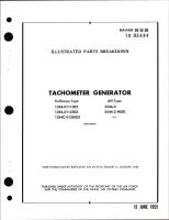Illustrated Parts Breakdown for Tachometer Generator Part No. 1354-0111302, 1354-0112302, 1354C-0120302 
