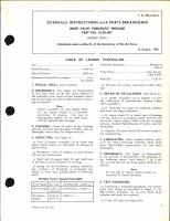 Overhaul Instructions with Parts Breakdown for Relief Valve, Pneumatic Pressure Part No. 6138-001