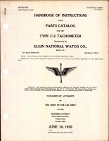 Handbook of Instructions with Parts Catalog for the Type C-2 Tachometer