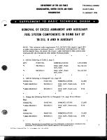 Removal of Excess Armament and Auxiliary Fuel System Components in Bomb Bay of TB-25J, K and N Aircraft