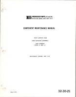 Component Maintenance Manual for Main Landing Gear Lock Actuator Assembly - Parts 15550, 15550-1, and 15550-3