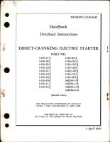 Overhaul Instructions for Direct Cranking Electric Starter Part 1416 Series 