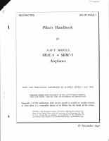 Pilot's Handbook for Navy Models SB2-C and SBW-5 Airplanes