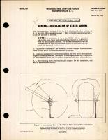 Airplanes and Maintenance Parts; Installation of Static Ground