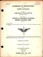 Instructions with Parts Catalog for Type SB6RN-8 & SB6RN-10 Aircraft Magnetos