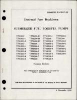Illustrated Parts Breakdown for Submerged Fuel Booster Pumps