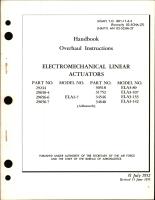 Overhaul Instructions for Electromechanical Linear Actuators 