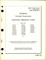 Overhaul Instructions for Axivane Aircraft Fans