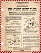 Installation of Flight Control Cable Guards, Stations 229 1/2, and 291 3/4