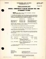 Aircraft and Maintenance Parts; Inspection of 75 Gallon Auxiliary Fuel Tank Attachment Fittings