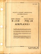 Pilot's Flight Operating Instructions for B-25H and PBJ-1H Airplanes