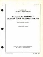 Overhaul Instructions for Actuator Assembly Camera and Radome Doors