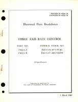 Illustrated Parts Breakdown for Three Axis Rate Control Part No. 15822-3-A, 15822-3-B