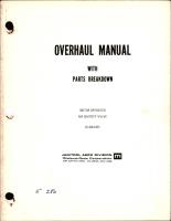 Overhaul Manual with Parts Breakdown for Motor Operated Air Shutoff Valve - 32-2684-003