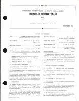 Overhaul Instructions with Parts Breakdown for Hydraulic Shuttle Valve 22925