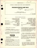 Overhaul Instructions with Parts Breakdown for Pressure Operated Dump Valve - Part 50538 