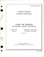 Overhaul Instructions for Cabin Air Pressure Outflow Valve Control - Part 102210-9