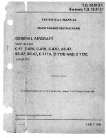 Maintenance Instructions for C-47, C-47A, C-47B, C-47D, AC-47, EC-47, RC-47, C-117A, C-117B, and C-117C