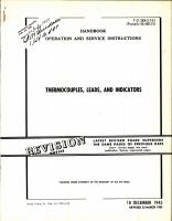 Operation & Instructions for Thermocouples, Leads & Indicators