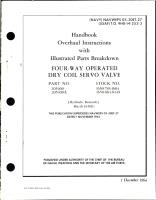 Overhaul Instructions with Illustrated Parts for Four-Way Operated Dry Coil Servo Valve - Parts 205400 and 205400A
