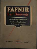 General Catalog of Industrial Applications for Fafnir Ball Bearings