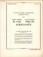 Pilot's Flight Operating Instructions for B-25H and PBJ-1H