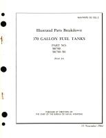 Illustrated Parts Breakdown for 370 Gallon Fuel Tanks Part No. 501700, 501700-501